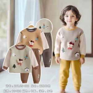 Boys Fleece Trouser & Shirt Suit – Comfortable Outfit for 3-Year-Olds