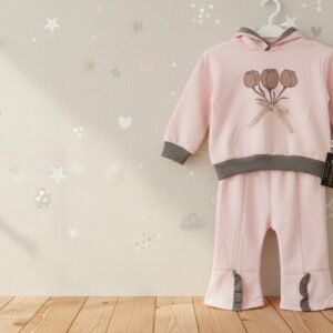 Girls Trouser Hoodie Set – Light Winter Wear (Age 4 Years)