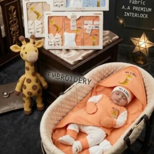 Premium 8-Piece Baby Starter Set – Soft Interlock Clothing Set